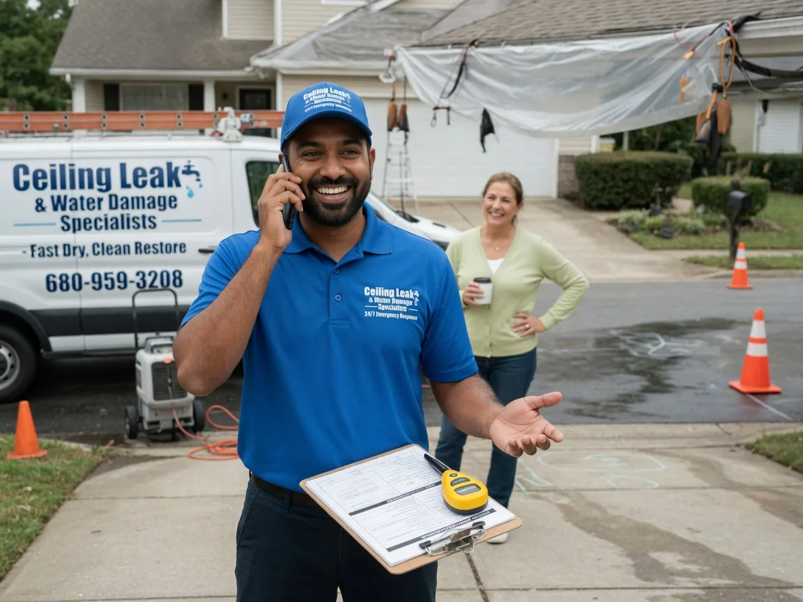 Ceiling Leak Cleanup Tom Bean, TX FAQs